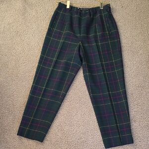 Pendleton Women's Celebration Tartan - Green Blue Wool Vintage 14